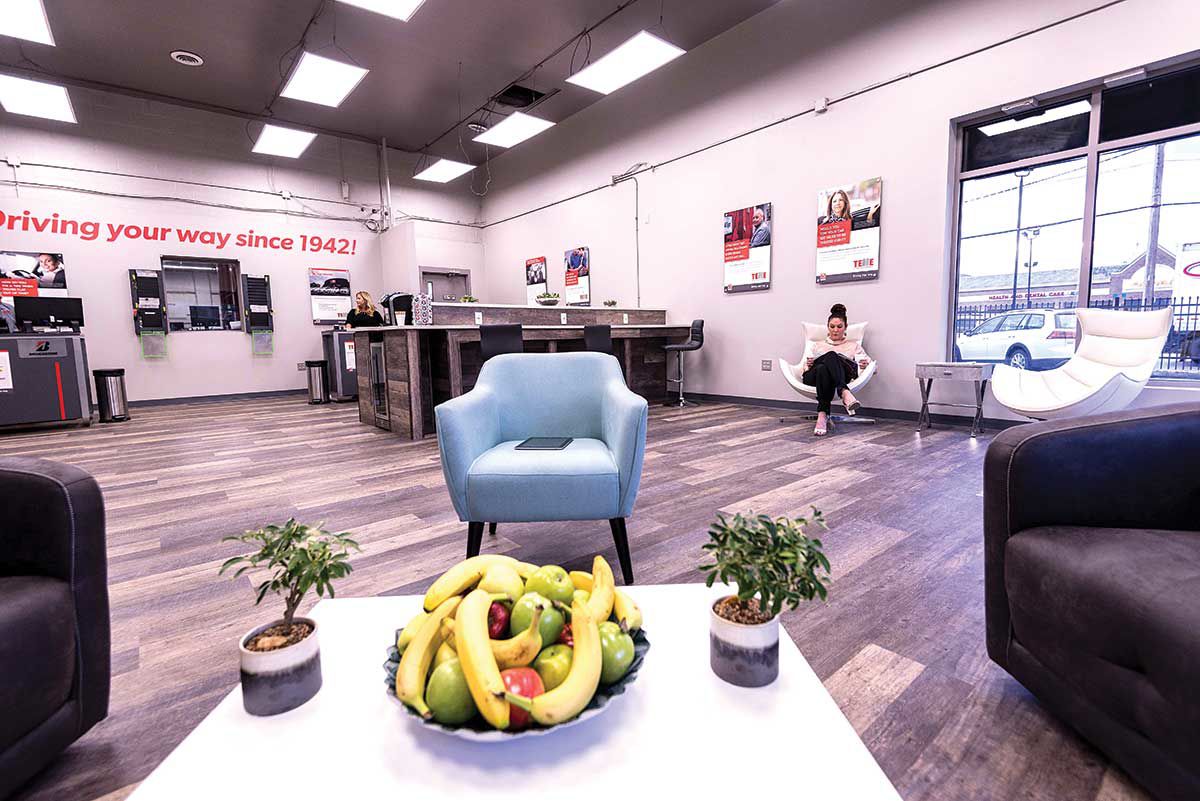 Telle Tire waiting room